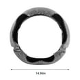 thumbnail image 3 of KQJQS D-Shaped Car Steering Wheel Cover - Winter Anti-freeze Hand Protection, Non-slip, Warm, and Comfortable Grip for Car Steering Wheel, 3 of 7