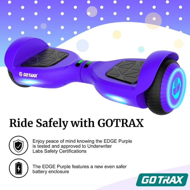 GOTRAX GT-EDGE 紫　室内で一度だけ使用 GOTRAX GT-EDGE 紫 室内で一度だけ使用 - メルカリ