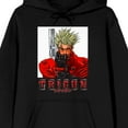 thumbnail image 2 of Trigun Vash With Gun Long Sleeve Black Adult Hooded Sweatshirt-Small, 2 of 4