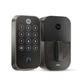 thumbnail image 1 of Yale Security Deadbolt Lock 2 Touch, cerradura de puerta de entrada inteligente sin llave de gamuza negra con teclado táctil conectado Wi-Fi y escáner de huellas dactilares, YRD450-F-WF1-BSP, 1 of 5