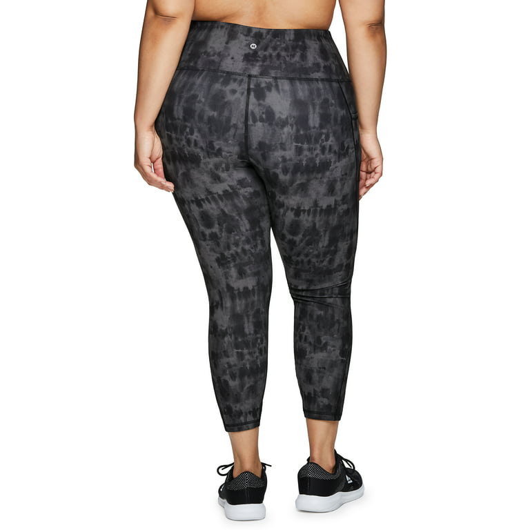 RBX Active Women's Plus Size Ultra Soft 7/8 Tie Dye Legging With