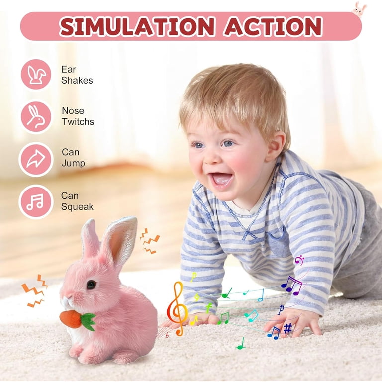 My Realistic Bunny Toy, 2025 Upgraded Interactive Easter Bunny Toy
