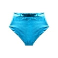 thumbnail image 5 of dPois Metallic Bikinis Set for Women Cheeky Thong Cutout Bra Top Sexy Glitter Sparkly 2 Piece Bathing Sky Blue M, 5 of 7