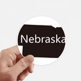 thumbnail image 1 of Nebraska America USA Map Outline Sticker Round Wall Suitcase Laptop Label Bumper, 1 of 1