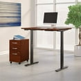 thumbnail image 2 of Bush Business Furniture Move 60 Series Height Adjustable Standing Desk with Storage in Cherry, 2 of 8