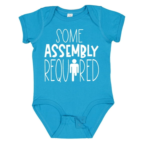 Inktastic Some Assembly Required Left Leg Amputee Boys or Girls Baby Bodysuit