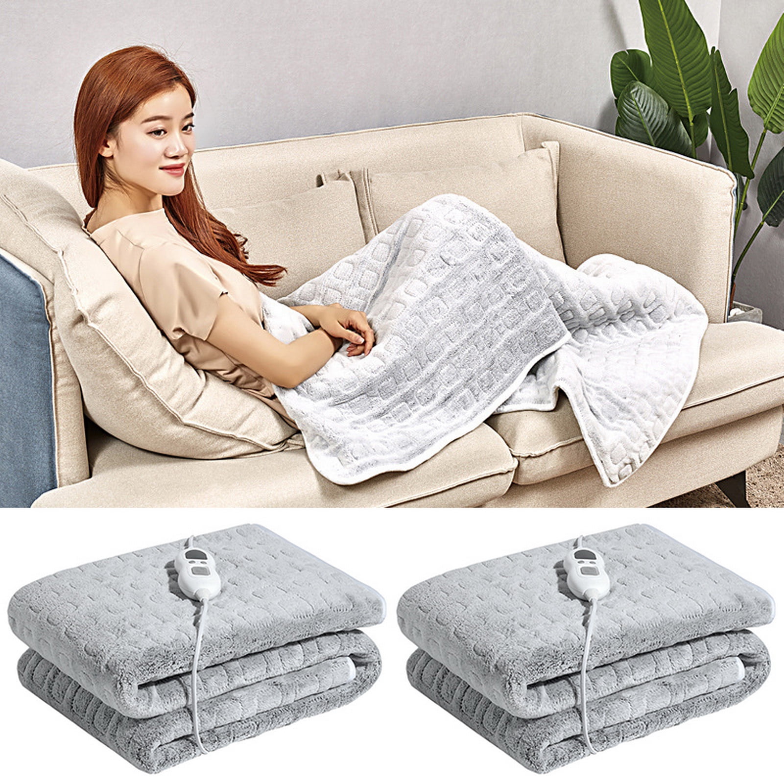 Mightlink Electric Blanket 3-speed Temperature Thermostat Lock Machine  Washable Heated Bed Blanket Thermal Pad Sleeping Quilt for Living Room -  Walmart.com