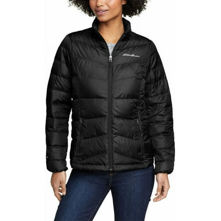 Eddie Bauer Womens Midweight Chevron Quilt Down Jacket (as1, alpha, l, regular, regular, Black)