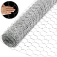 thumbnail image 4 of 6FTx150FT Chicken Wire Netting Galvanized Wire Mesh Hexagonal for Poultry Garden Fencing Barrier, 4 of 5