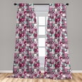 thumbnail image 5 of Ambesonne Mid Century Curtains, Rich Unusual Forms, Pair of 28"x84", Multicolor, 5 of 5