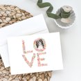 thumbnail image 2 of Cavalier Spaniel Tricolor #2 LOVE Greeting Cards and Envelopes Pack of 8 7 in x 5 in, 2 of 3