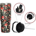 thumbnail image 2 of Mushroom Gifts Tumbler Cup for Women, 30oz Tumblers Water Bottle Mug with Top Handle and Flip Straw, Aesthetic Birthday Holiday Gifts for Mushroom Lovers Women Best Aunt Friend Wife, 2 of 6