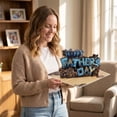 thumbnail image 6 of NookHive Happy Father's Day Card - Unique 3D Pop-Up Greeting Card For Dad, Husband, Grandpa From Daughter Son Wife; Perfect Father's Day Gift Ideas For Him,blue, 6 of 6