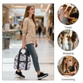 thumbnail image 7 of CHAOYUNYI Women’s Backpack Bag Medium Size with Trolley Sleeve, Adjustable Strap/ Top Handle, Water Resistant Travel Daypack, Gray Dog, 7 of 7