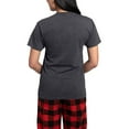 thumbnail image 2 of CafePress - Donut Squad Donut Lover Women's Charcoal Pajamas - Women's Short Sleeve Print T-Shirt and Pants Charcoal Gray Cotton Pajama Set, 2 of 7