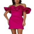 thumbnail image 1 of Robe Crayon Moulante à Manches Bouffantes pour Femmes Robe de Cocktail Formelle Soirée Robe de Bal Tenue de Club, 1 of 6