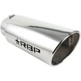 MBRP STAINLESS STEEL EXHAUST TIP 5" INLET 7" OUTLET 18" LENGTH ROLLED END T5127