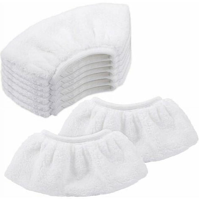 8 paños de microfibra para Kärcher, accesorio de paños con boquilla manual para limpiadores a vapor SC 1, 2, 3, 4, 5