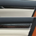 thumbnail image 6 of Xotic Tech Interior Armrest Stripe Window Switch Panel Handle Wrist Frame Pillar Speaker Cover Trim Combo Kit , Carbon Fiber Pattern , Compatible with Honda Civic Sedan 2016-2021, 6 of 9