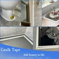 thumbnail image 6 of 2X White Caulk Tape Waterproof Self Adhesive, Toilet Caulk Sealant Tape, Bathtub Caulk Sealing Strip Tape-3.2M, 6 of 7