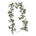 thumbnail image 3 of Guirnalda de artificial, enredaderas colgantes decorativas de vegetación para fiesta de puerta dentera del boda , crema perfecl Flores Vides, 3 of 8