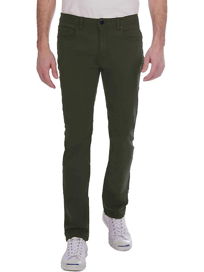 Jachs Men's 5 Pocket Stretch Pant (Green, 34W x 32L) - Walmart.com