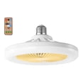 thumbnail image 3 of Ventilador de techo con luz LED de 30 W, moderno, con temporizador de atenuación de luz, ventilador silencioso Amarillo, 3 of 8