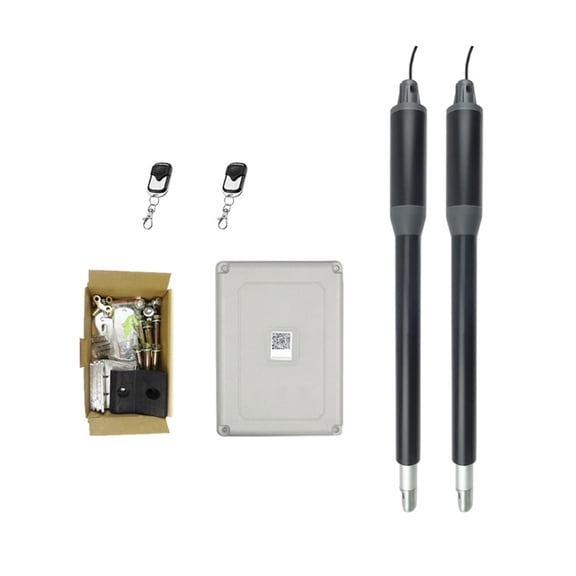 AC110V/220V To 24V Electric Automatic Strong Dual Arm Swing Gate Opener Up To 660 Lbs Hardware Driveway Door KIT ,Easy to Install