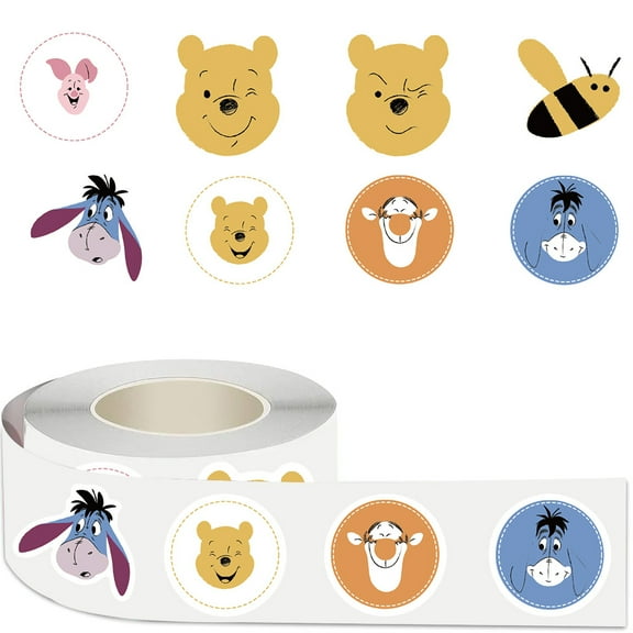 500Pcs Winnie Pooh Hot Stickers for Water Bottle Cup Laptop Guitar Car Motorcycle Bike Skateboard Luggage Box Vinyl Waterproof Graffiti Patches