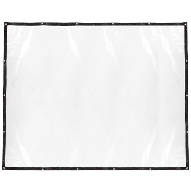 Waterproof Clear PVC Tarp Heavy Duty Transparent Tarpaulin Patio Ground Cover 200*250cm black