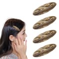 thumbnail image 1 of 4 pinzas de resorte ovaladas para el pelo con rotura lateral, color café, 1 of 7