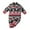 Red, variant on XDZJLR Kids Boys Girls Onesie Christmas Pajamas Flannel Toddler Xmas Cartoon Pattern Long Sleeve Pullover Jumpsuit Clothes Homewear Red 9-12 Months