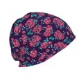 thumbnail image 3 of Xecao Rose Flowers Print Knit Hat,Winter Beanie for Men Women, Beanie Soft Warm Ski Stocking Cuffed Cap, 3 of 7