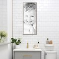 thumbnail image 4 of ArtToFrames 13" x 32" Bright Silver Picture Frame, 13x32 inch Silver Wood Poster Frame (WOM-4752), 4 of 8