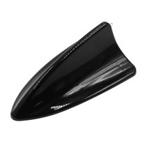 Unique Bargains Black Plastic Shark Fin Design Antenna Ornament for Auto Car Decor