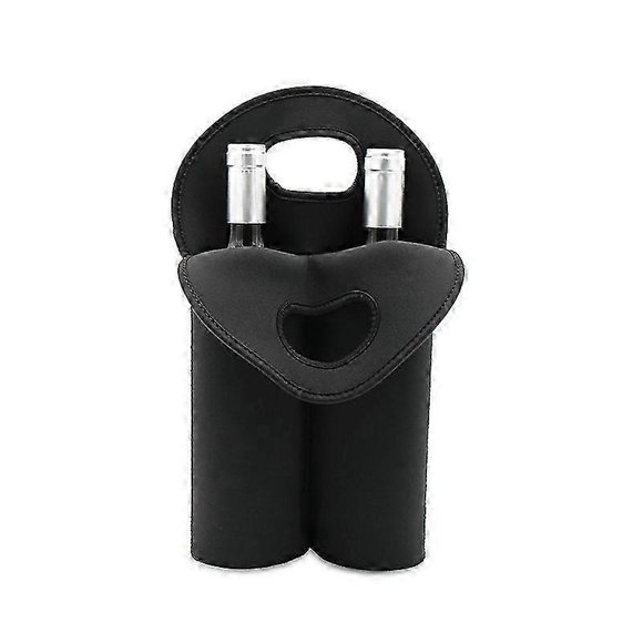 Wine Champagne Bottle Bag Double-bottle Insulated Neoprene Tote Carrier Beer Water Cans Bottle Drinks Carrying Bag