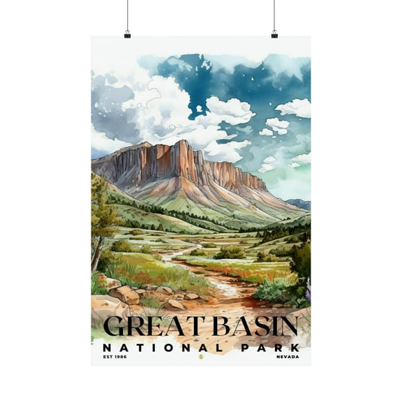 ELNEIT - Great Basin National Park Poster, Unframed Matte Paper, S04