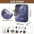 thumbnail image 3 of Haosy Accordion File Organizer Zipper Binder 500 Sheet 6-Tab Expanding File Folder Multi-Pocket 1.2 Inch 3 Ring Beautiful Milky Way, 3 of 7