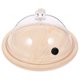 thumbnail image 1 of 1 juego de tapa protectora con base para alimentos, cubierta de cúpula de plástico reutilizable para platos, cubierta de cúpula para exhibición, 1 of 7