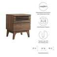 thumbnail image 6 of Modway Render Modern Particleboard Wood Nightstand in Walnut Finish, 6 of 7