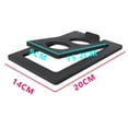 thumbnail image 6 of Colcolo 2Pcs Tilted Desktop Speaker Stands Iron Tabletop Speaker Stand for Bookshelf Black L, 6 of 6