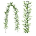 thumbnail image 2 of 5.84ft Artificial Vine Plant Pendant 10 Fork Pines Needle Vines Simulation Of Green Vines Christmas Fake Hanging Greenery Plant for Indoor Outdoor Wedding Thanksgiving Home Fireplace Decor, 2 of 5