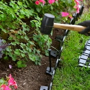 EasyFlex Decorative No-Dig Landscape Edging Kit - 10 ft., Black Wrought Iron-Look