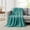 Teal, variant on 5th Avenue Lux Ultra Plush Blue 50x70 Throw, Solid Color Themed, Oeko-TEX Certified Confidence