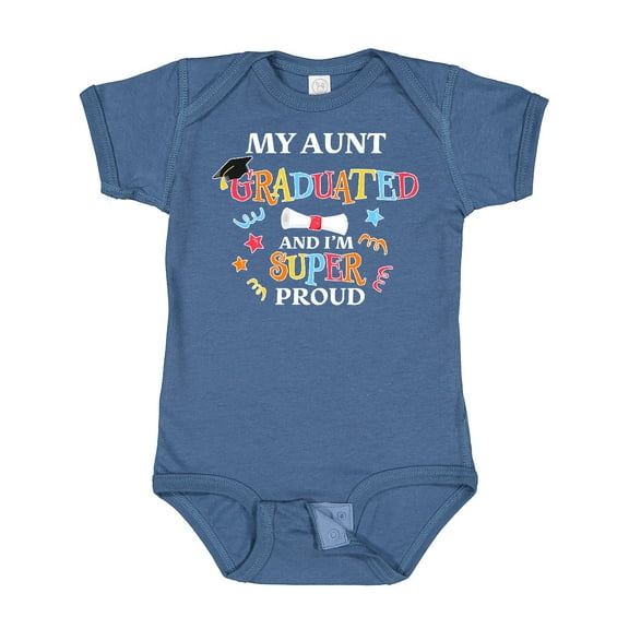 Inktastic My Aunt Graduated and I'm Super Proud Boys or Girls Baby Bodysuit