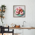 thumbnail image 3 of Stupell Industries Transitional Pink Frosted Donuts Brown Floating Frame Canvas Art, 18 x 18, by Tina LeCour, 3 of 8