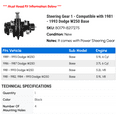 thumbnail image 2 of Steering Gear 1 - Compatible with 1981 - 1993 Dodge W250 Base 1982 1983 1984 1985 1986 1987 1988 1989 1990 1991 1992, 2 of 2