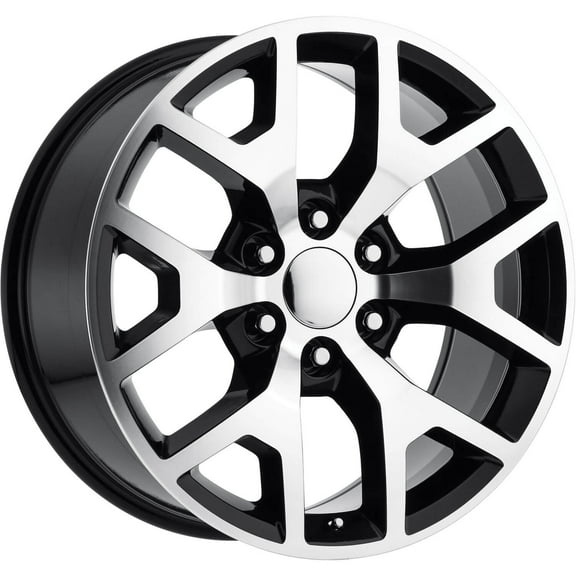 REV Wheels 586MB-2298328 586 Series- 22x9 - 6.1 bs - 6x5.5/6x139.7 -Black/Machined Lip
