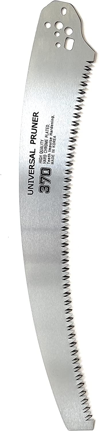 Universal Type Saw Blade, Suitable for the Models of Most Brand, Pole Pruner Blade Replacement, Razor-Sharp Curved Blade Saw, Steel Blade with High Hardness and Sharpness, 17 inches Length