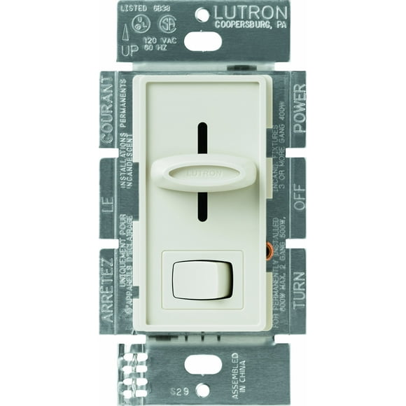 Lutron Skylark Preset Dimmer 1000-Watt Incandescent Single-Pole S-10P-LA Light Almond